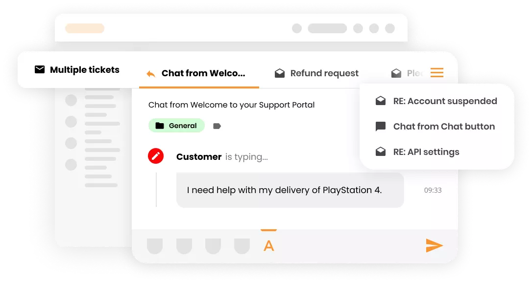 LiveAgent help desk software med flere billetter