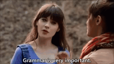 Grammatik er meget vigtig