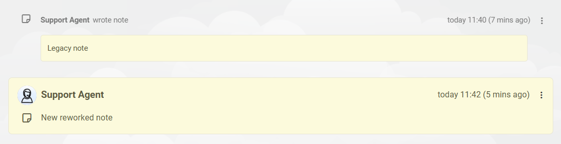 LiveAgent ticket noter interface