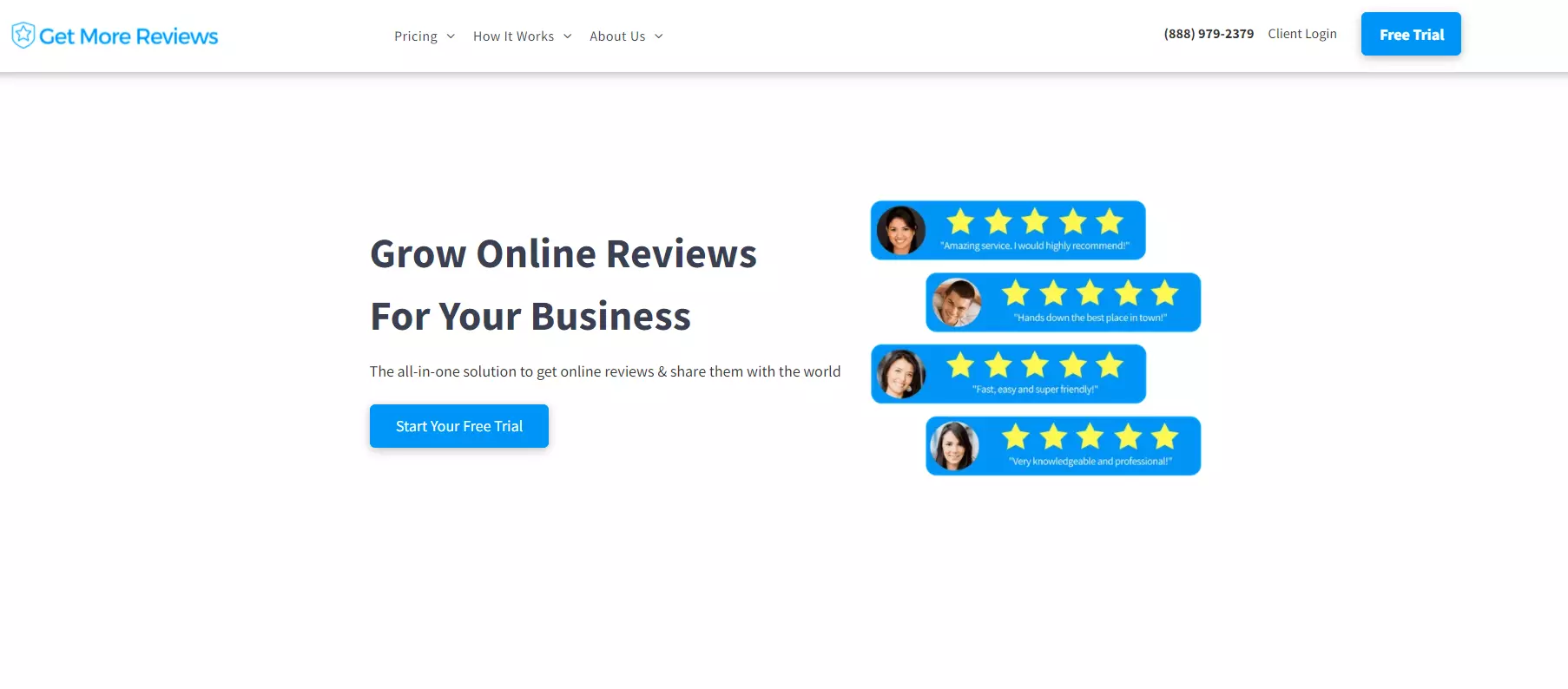 GetMoreReviews homepage