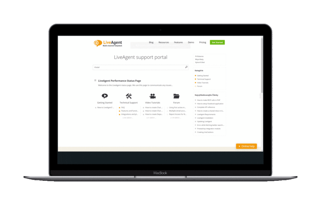 vidensbase designs i LiveAgent