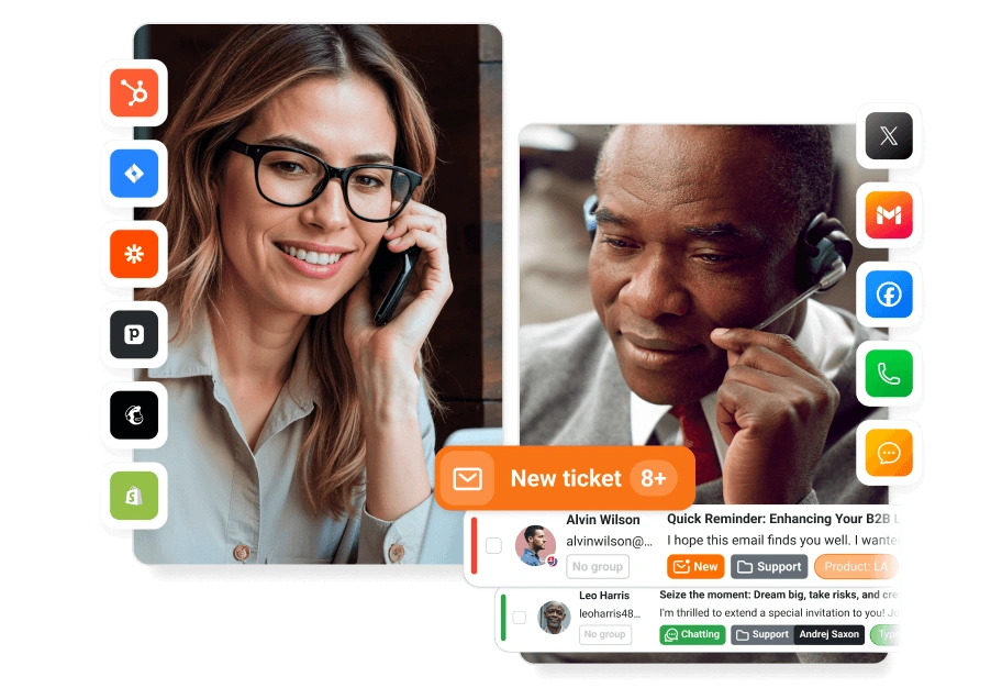 Help desk software med AI-agenter