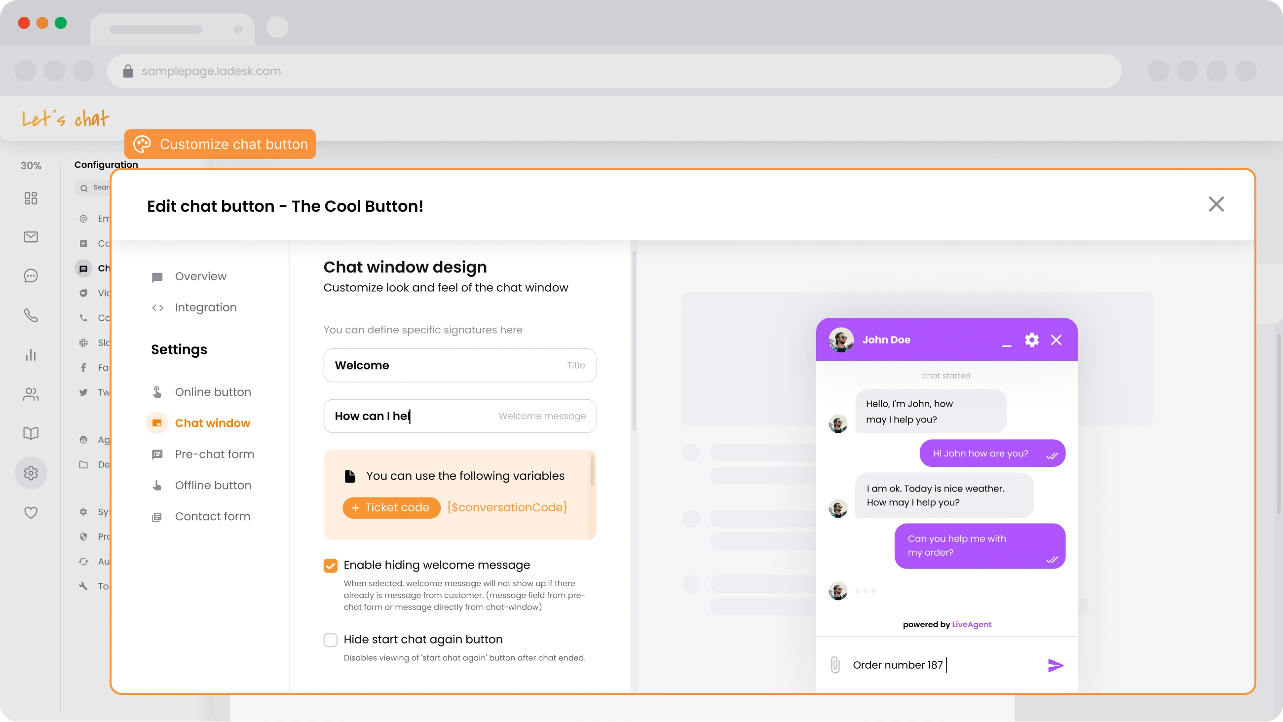 Designtilpasning