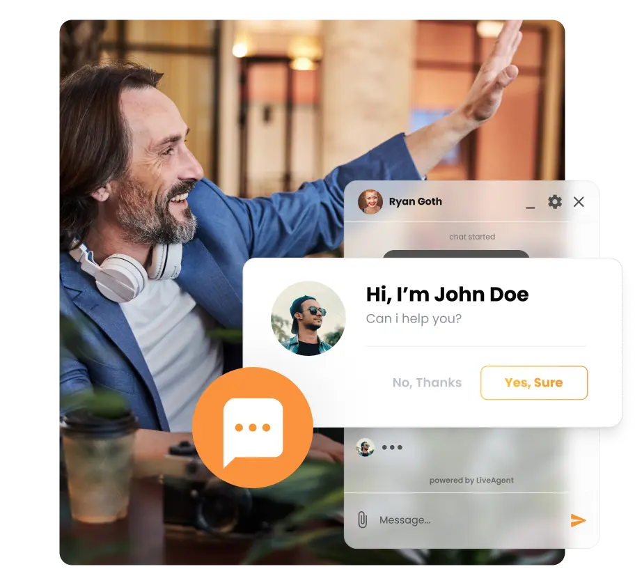 Proaktive chat-invitationer