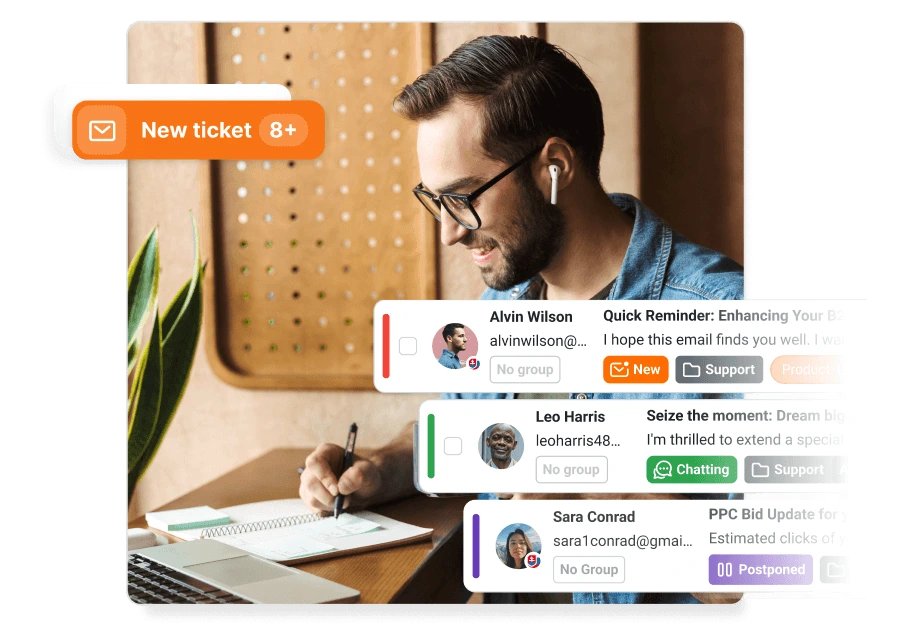 Ticketing software med AI-agenter