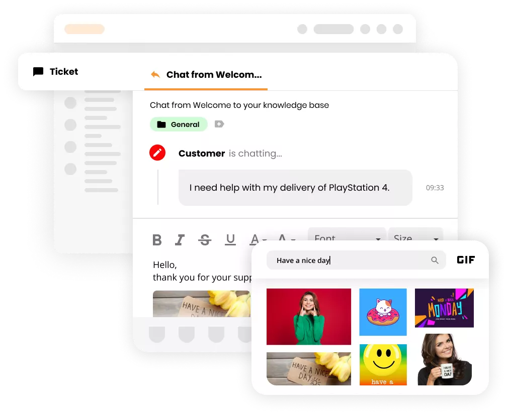 Mockup af GIF'er i billet