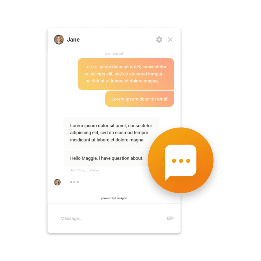 Chat-knappegalleri LiveAgent