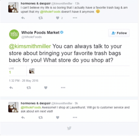 Whole Foods Twitter-svar