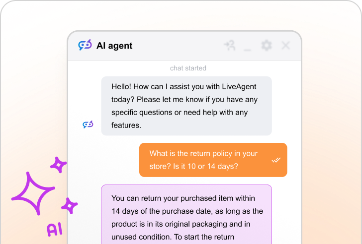 LiveAgent AI Chatbot funktion