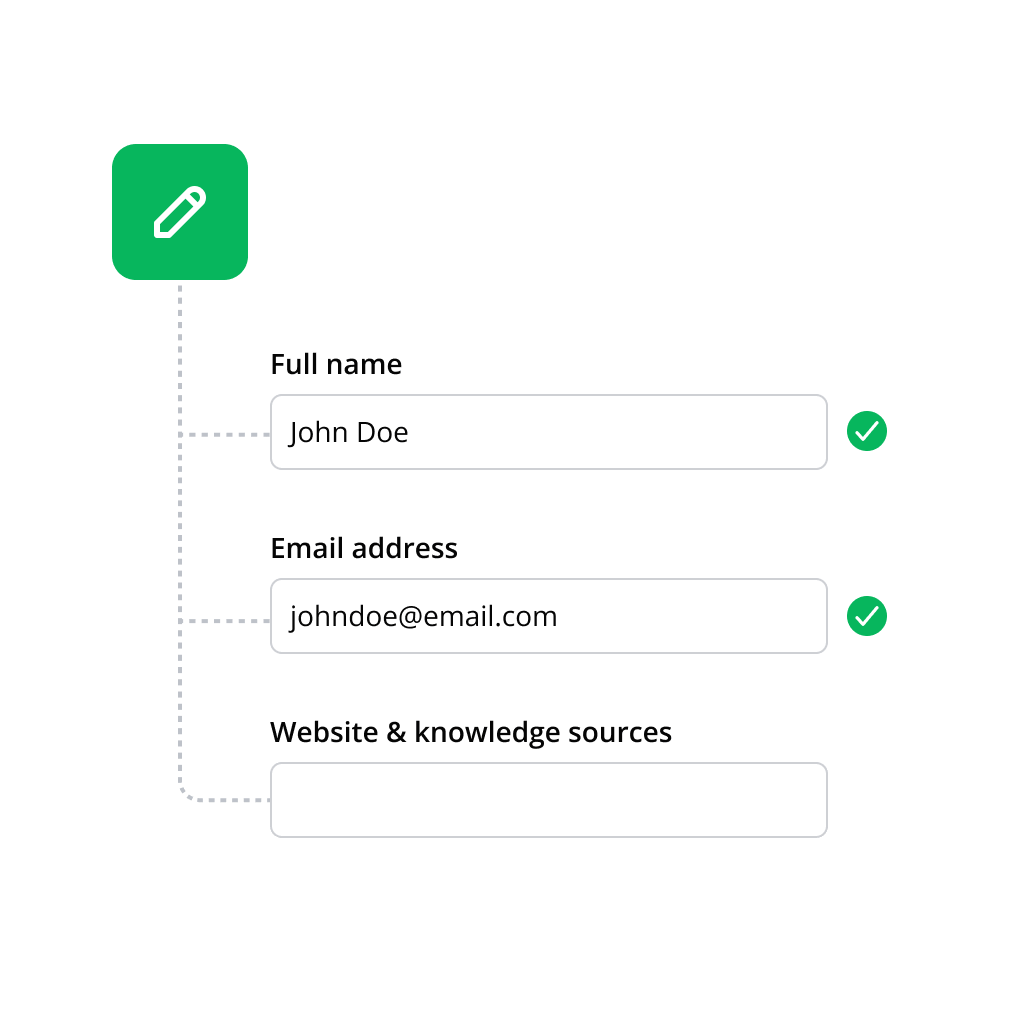 Indsend din anmodning via formularen
