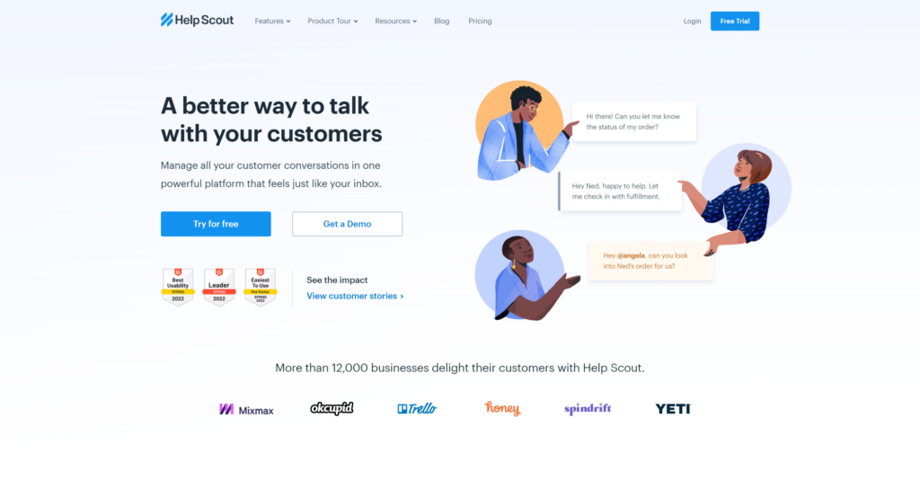 Help Scout Help Desk-softwarehomepage