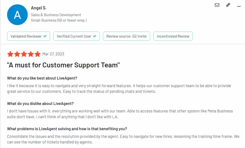 G2 - LiveAgent-anmeldelser og produktdetaljer