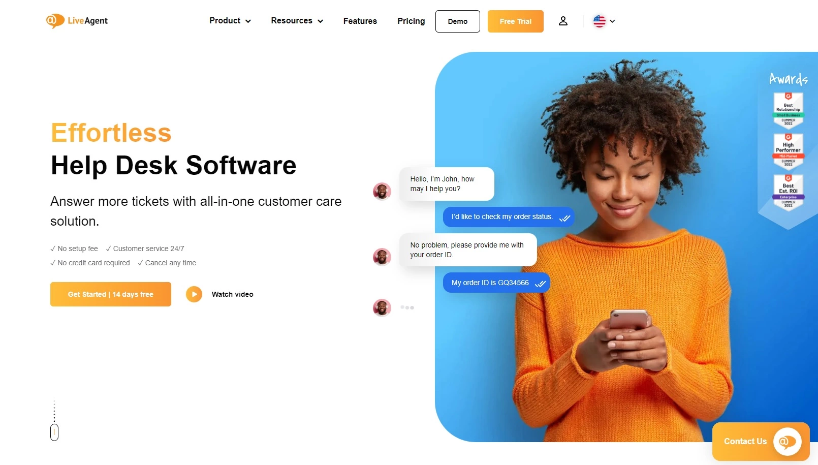 LiveAgent helpdesk-software