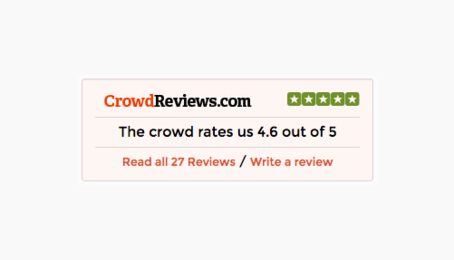 Crowd Reviews vurdering 4,6 ud af 5
