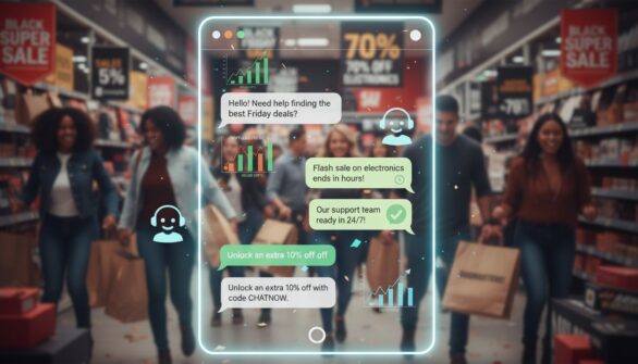 Sådan øger live chat e-handlens konverteringsrater på Black Friday