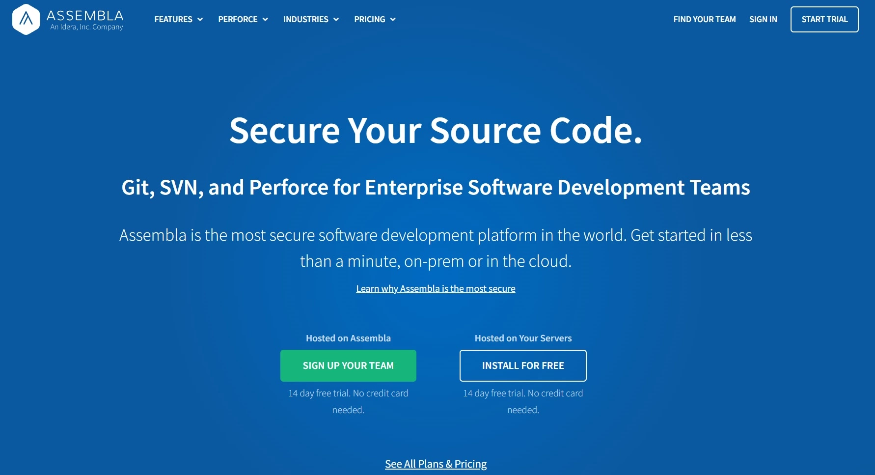 Assembla's hjemmeside - en softwareudviklingsplatform og projektledelsesværktøj, der kan hjælpe dig med at håndtere din arbejdsbyrde og holde alt organiseret.
