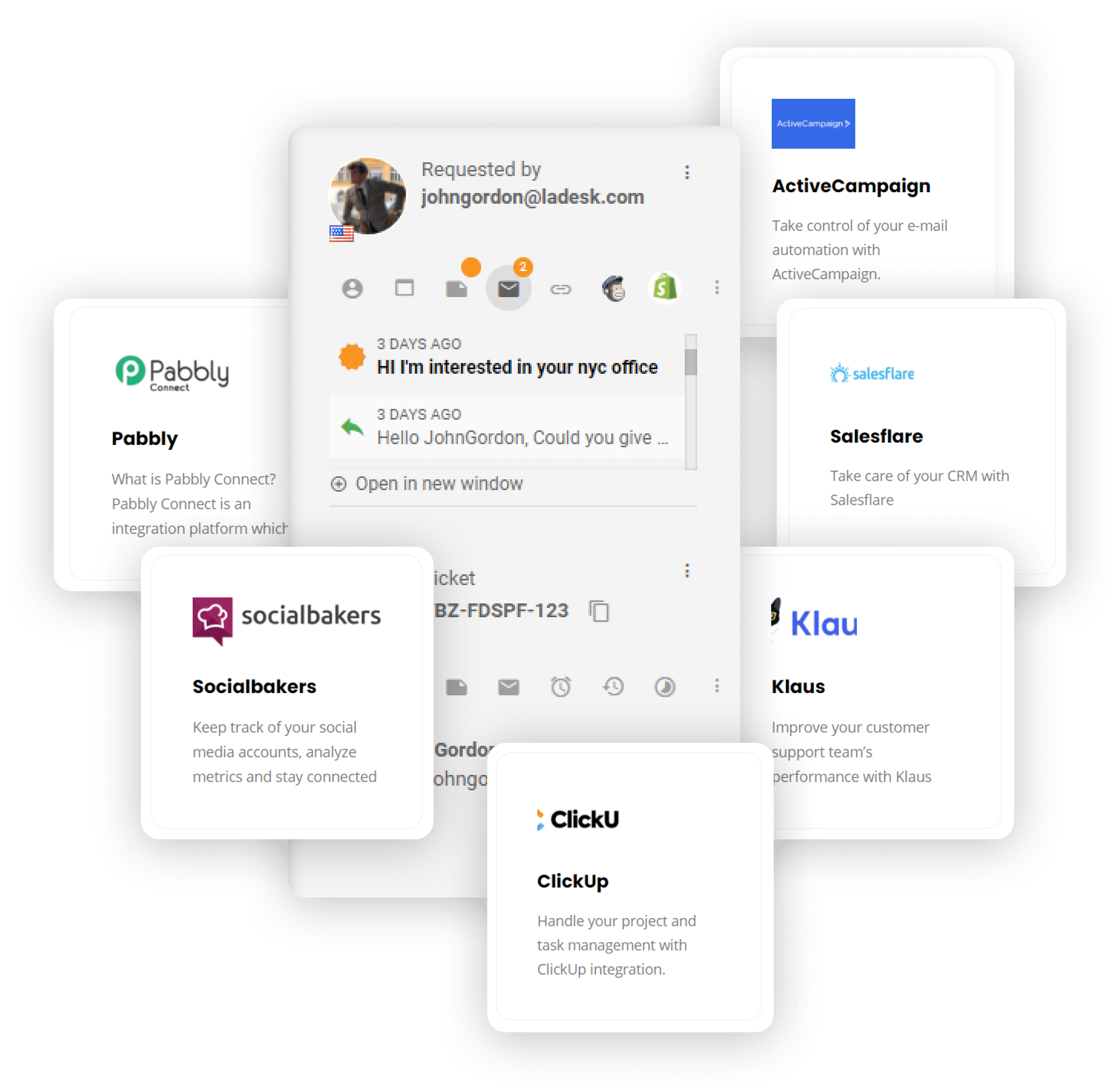 LiveAgent CRM-integrationer