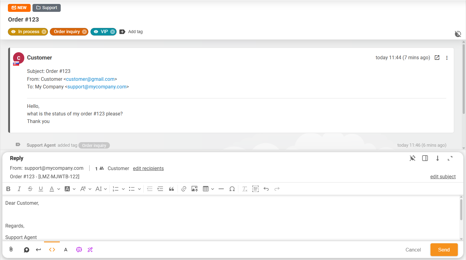 Forbedret billettayout og handlingsboks
