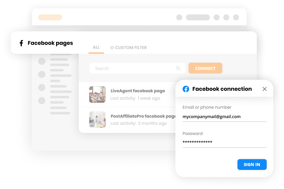 Forbind Facebook med Help desk-software - LiveAgent