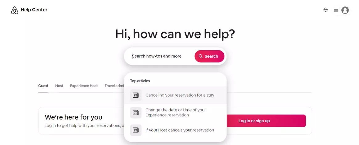 Airbnbs artikelanbefaling