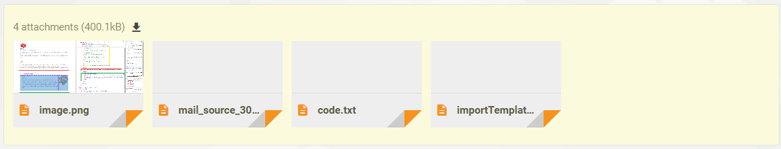 Bulk-download af vedhæftelser