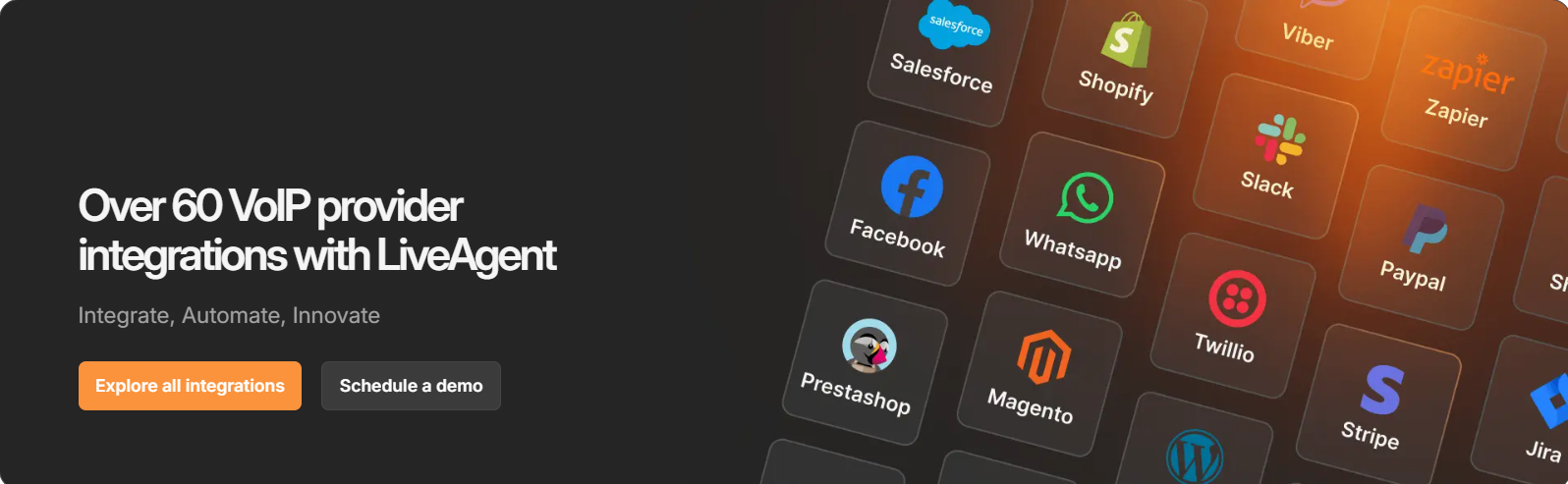 VoIP telefonnummerkonfiguration i LiveAgent callcenter-indstillinger