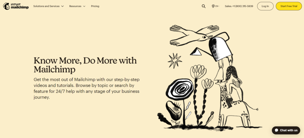 Mailchimps knowledge base-platform