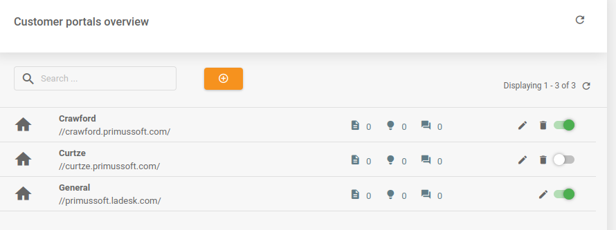 LiveAgent - Løst gitter i kundeportal