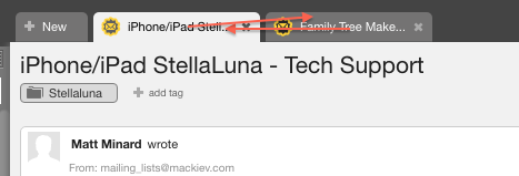 LiveAgent - Mulighed for at omarrangere billetter-faner i agent-panel-header