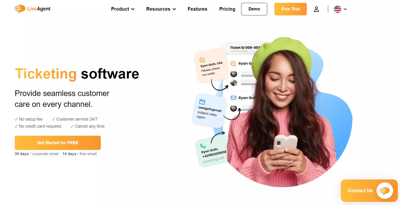 LiveAgents billetter- og emailstyringssystem