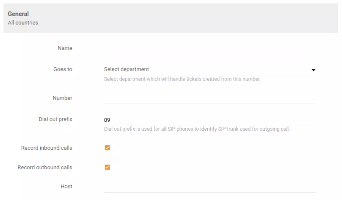 Indgående, udgående eller kombinerede opkaldsoptagelsesmuligheder i LiveAgent