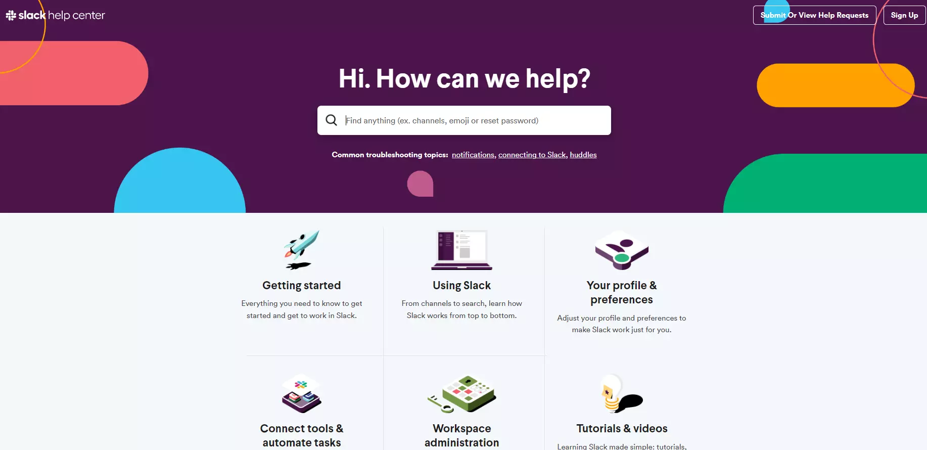Slack - web hjælpecenter