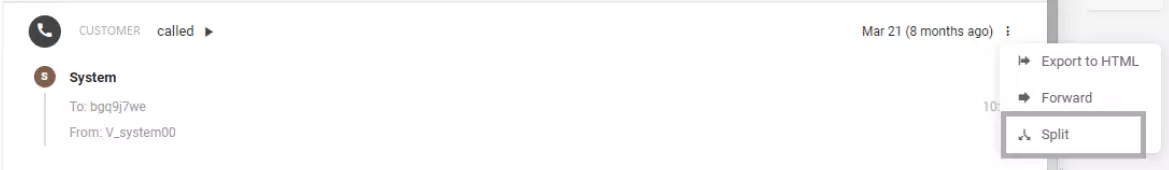 Opdeling af en enkelt email-tråd i flere emails for at undgå forvirring og rod
