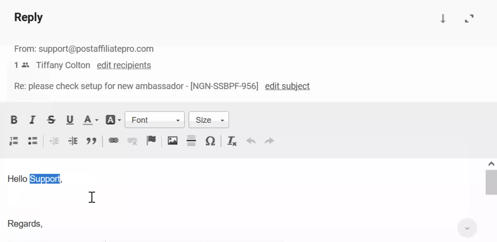 Eksempel på forkert navnhentning i billetter