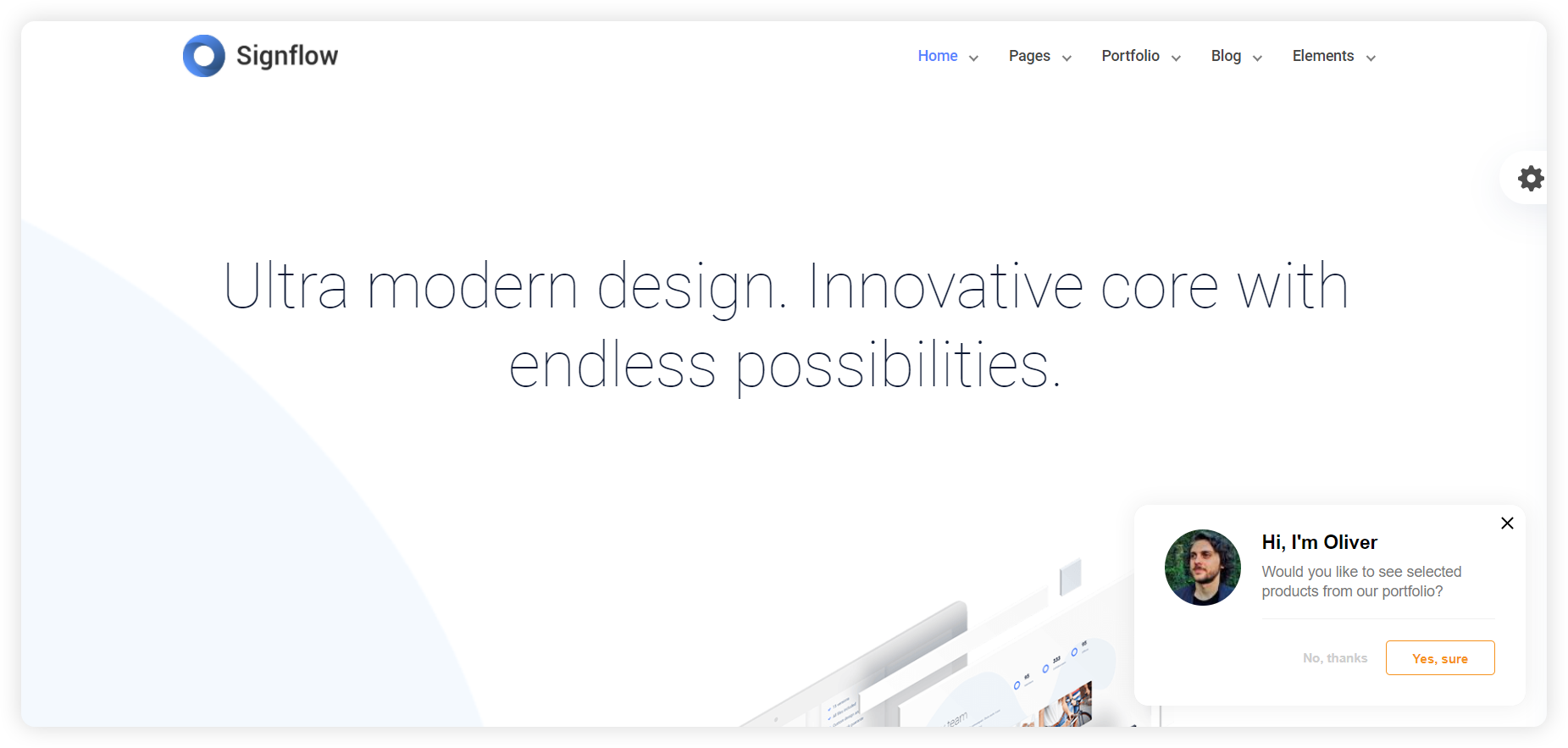 Eksempel på en proaktiv chat-invitation