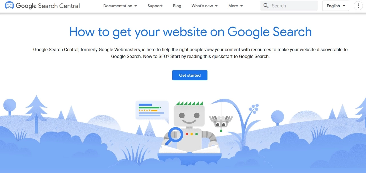 Googles search central