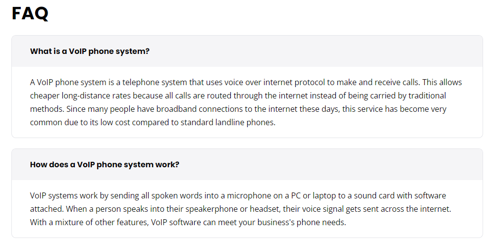 FAQ-sektion-eksempel