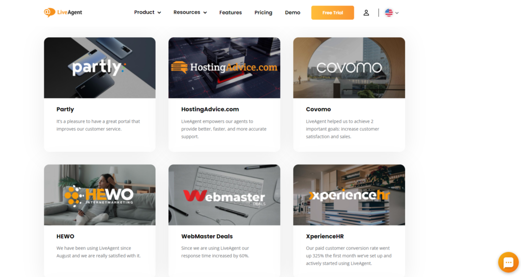 LiveAgent - testimonier