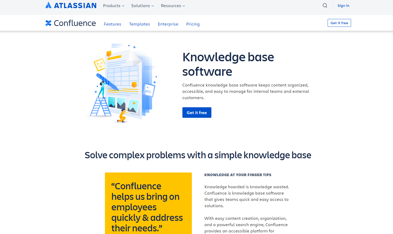 Confluence knowledge base