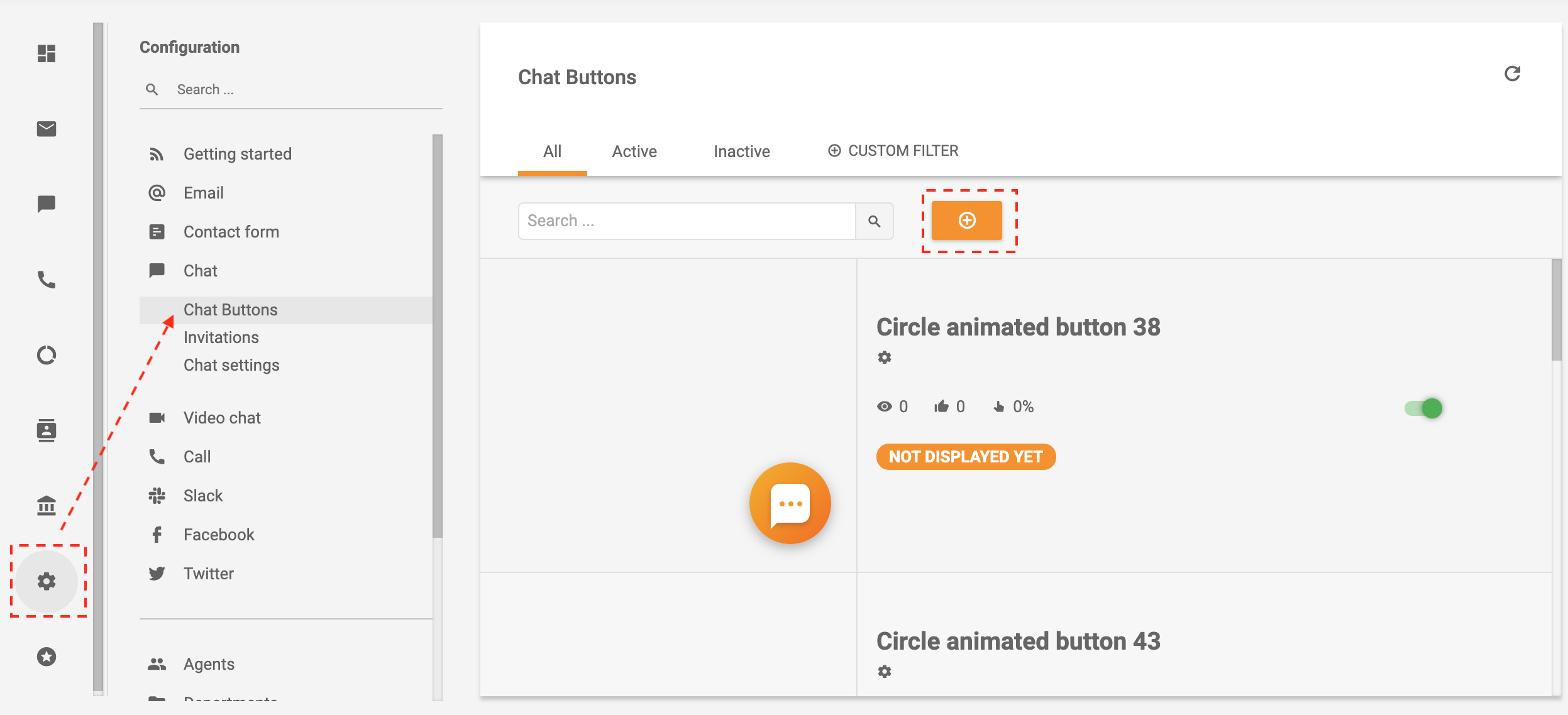 LiveAgent - Opret en chat-knap