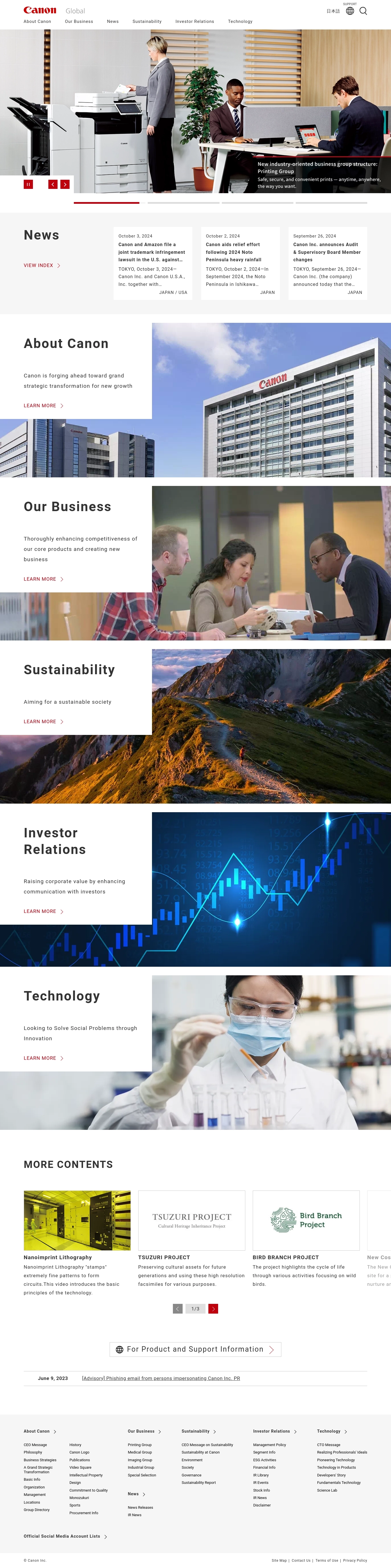 Canon Hjælpeskranke Kontakter