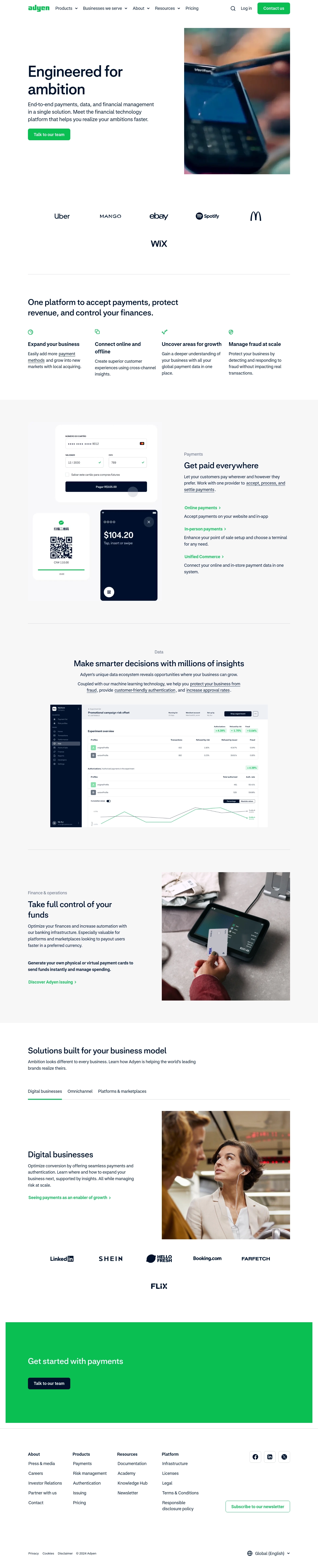 Adyen Help Desk Kontakter