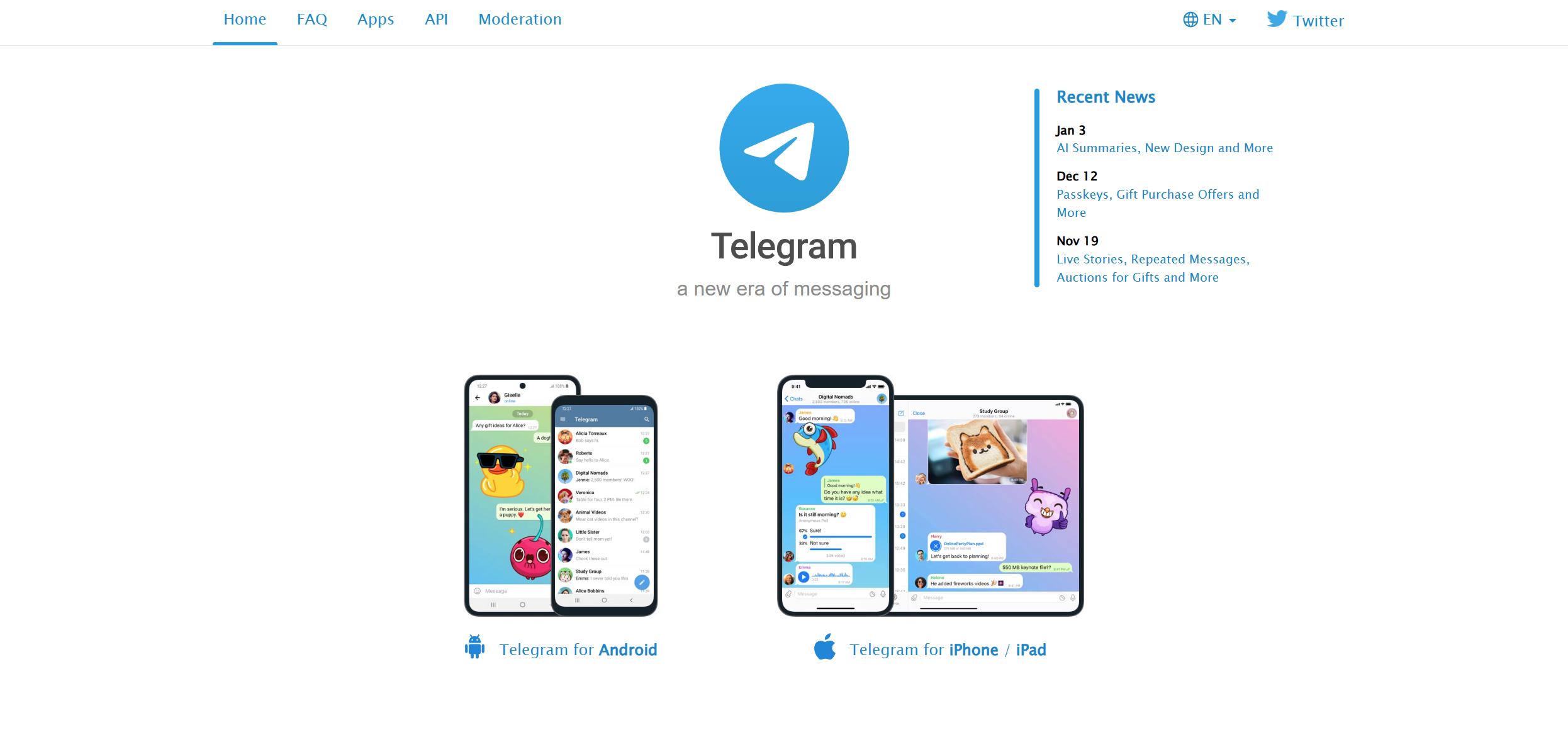 Telegram Help Desk Kontakter