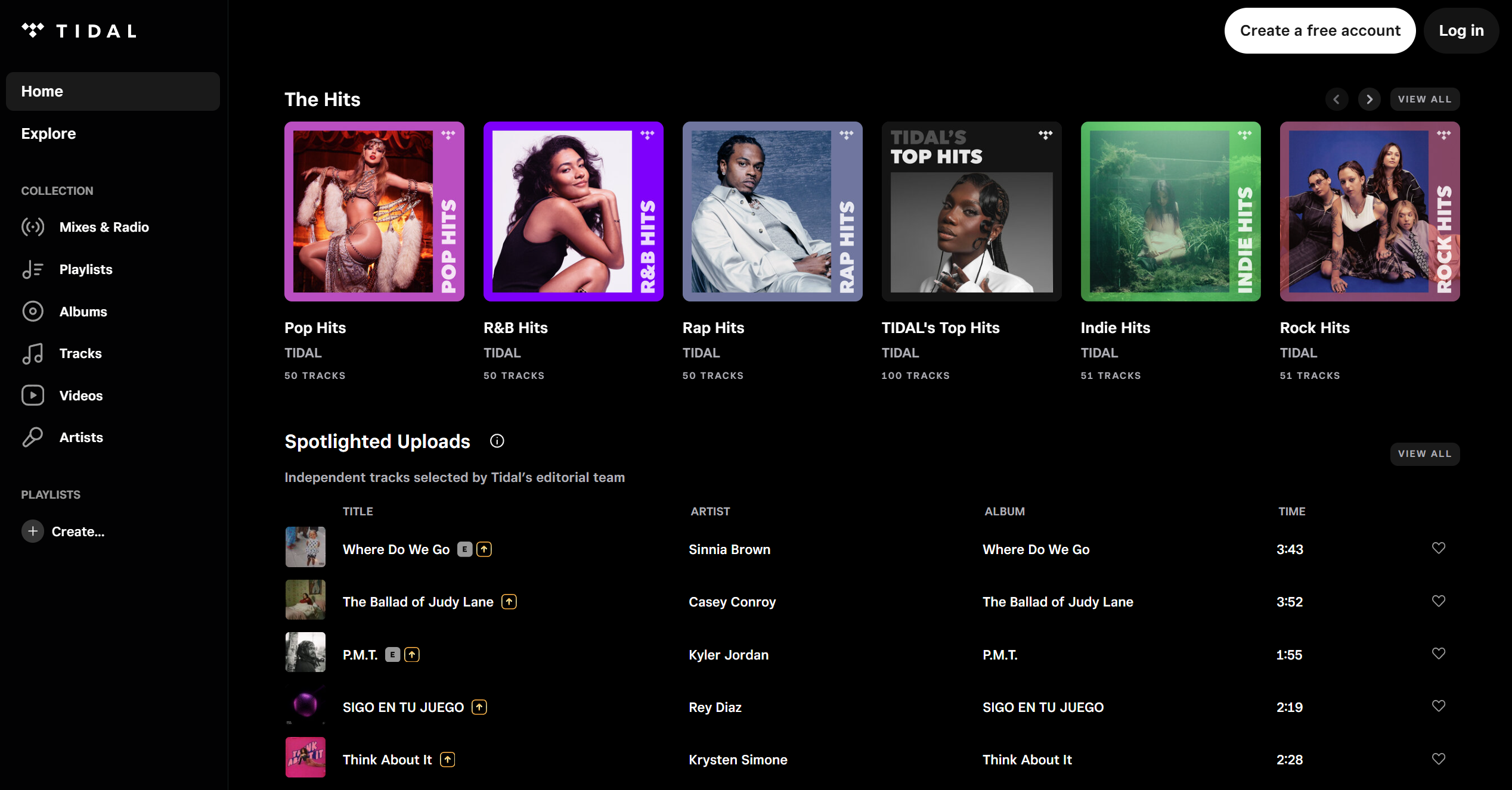 TIDAL Help Desk Kontakter