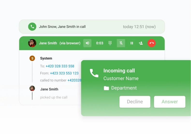 LiveAgent indbygget callcenter med IVR og callback-funktioner