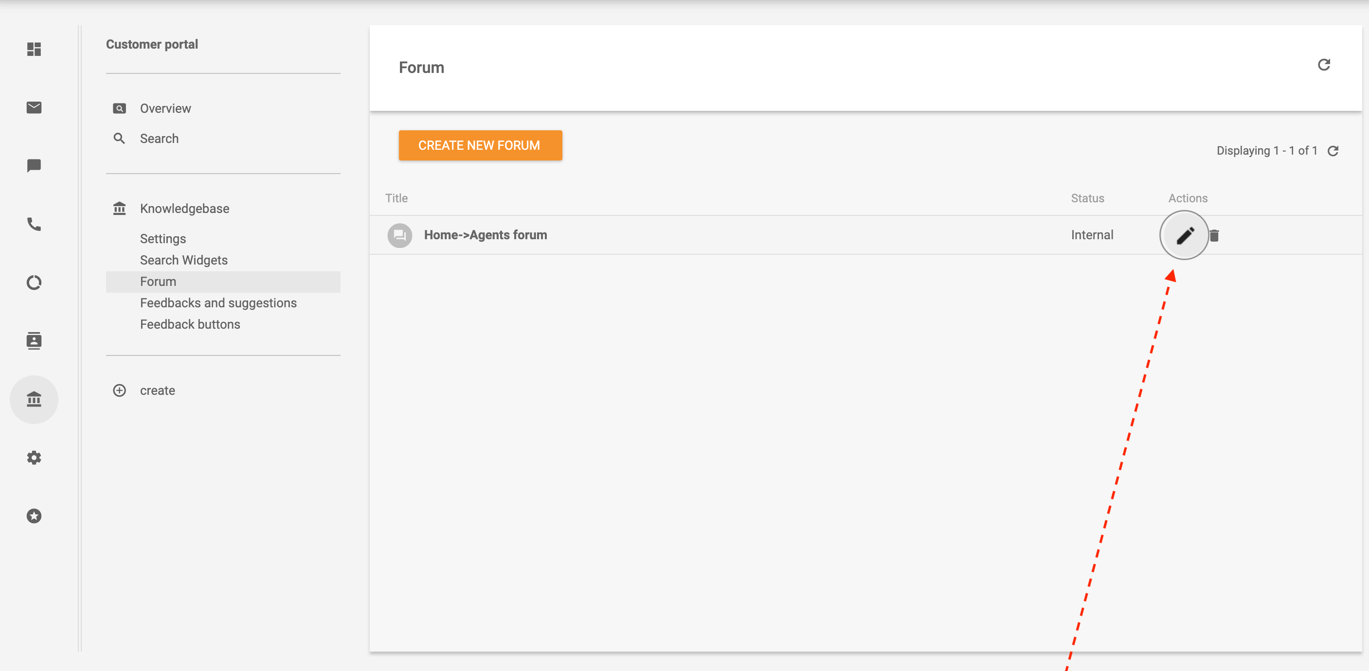 Juster kundeforum i LiveAgent