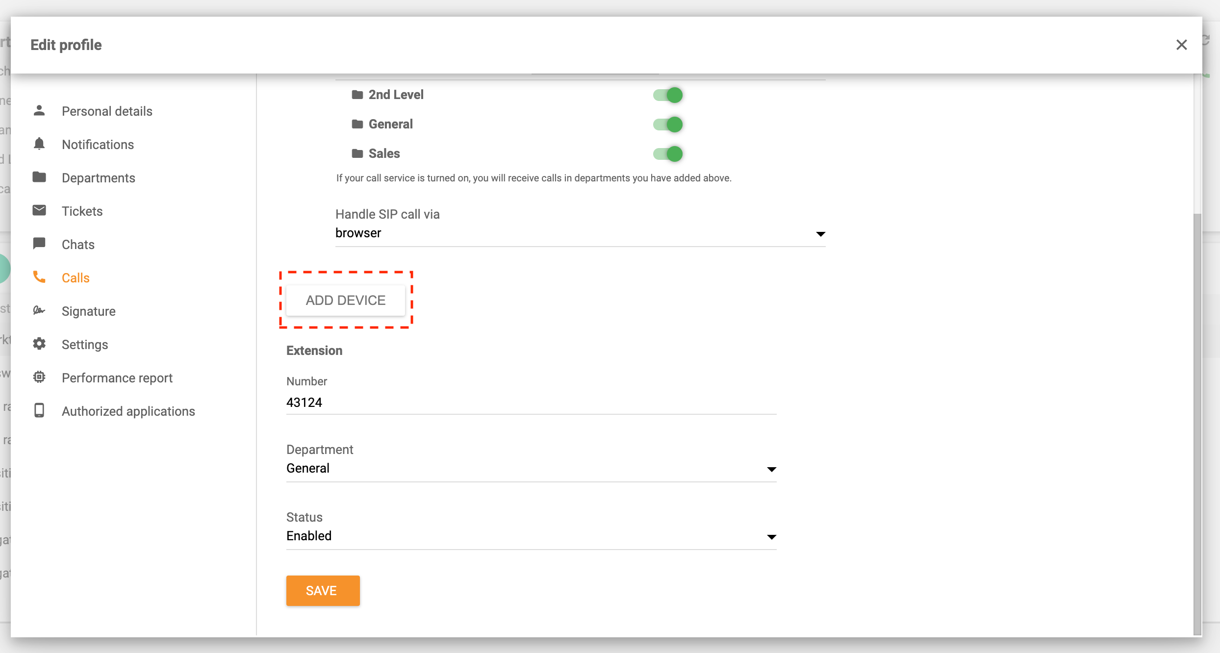 Call routing add device