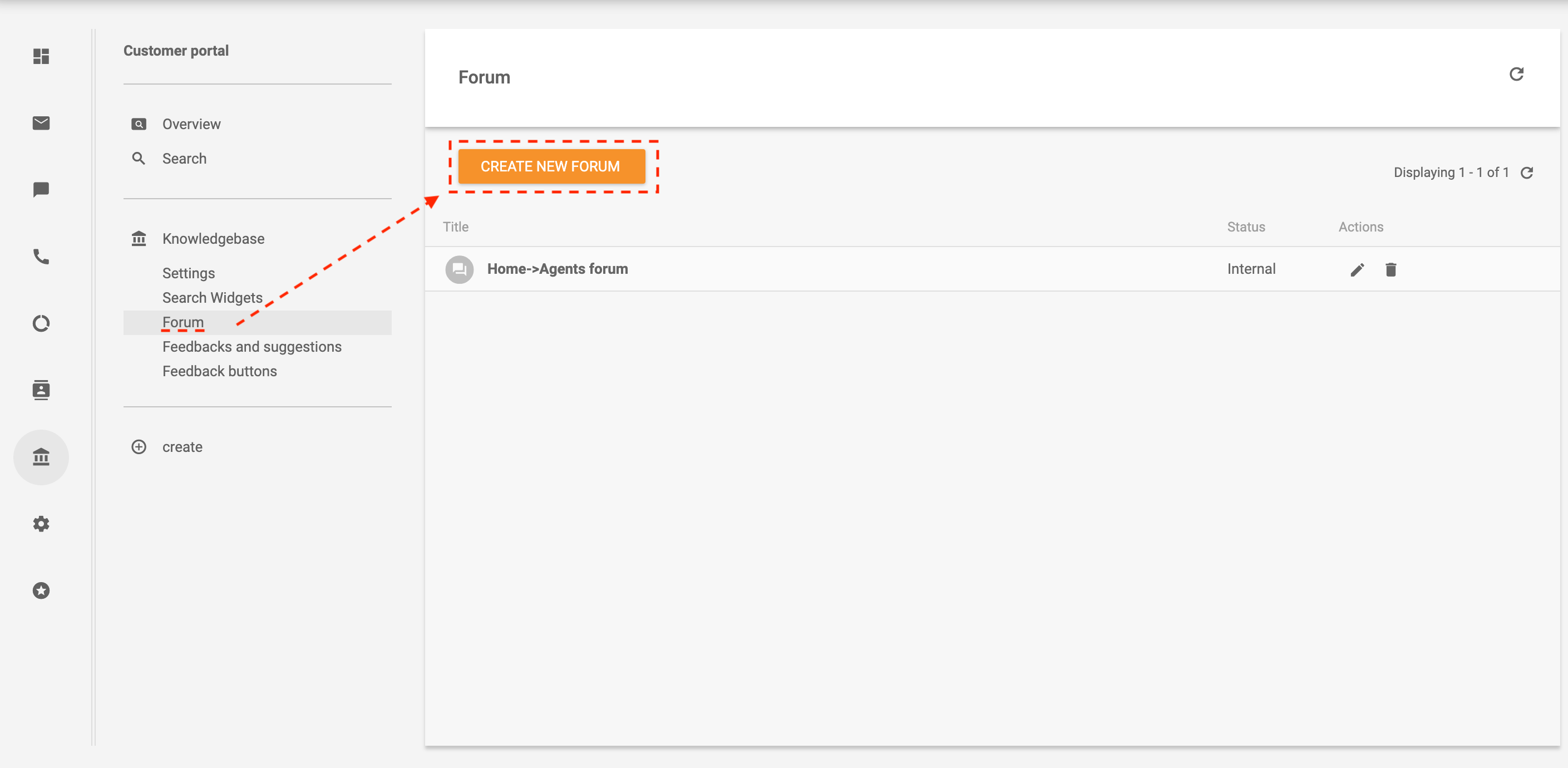 Opret forum i LiveAgent