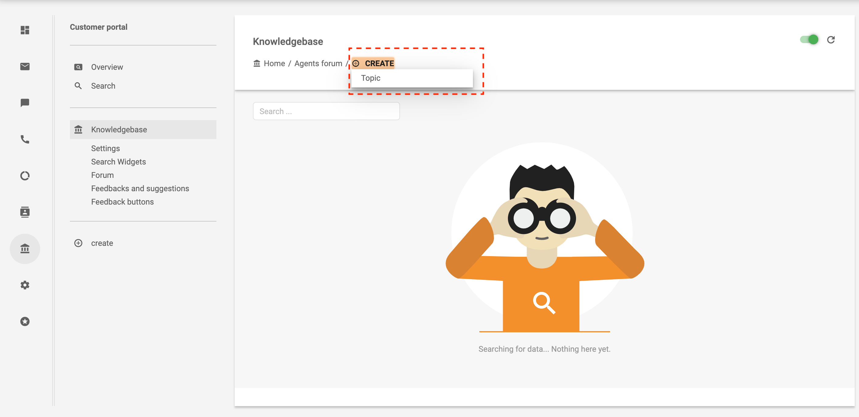 Opret emne i agentforum - LiveAgent