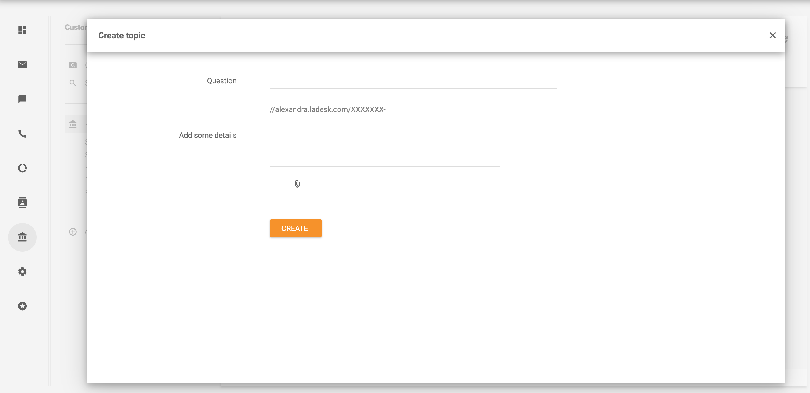 Opret emne - LiveAgent
